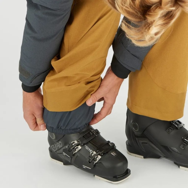 Salomon Untracked Men's Ski Pants Brown | CA 15X63